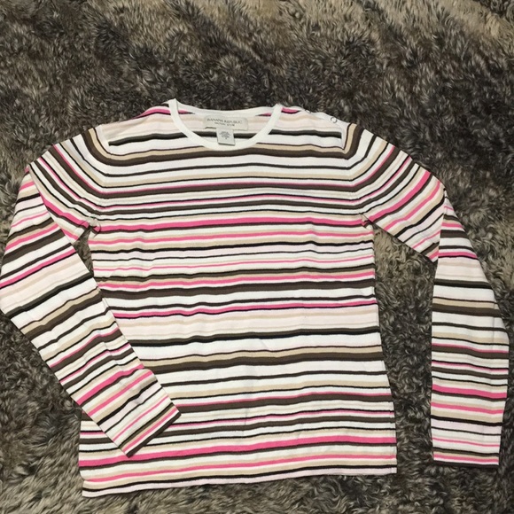 Banana Republic Factory Store Striped Shirt - Picture 1 of 3
